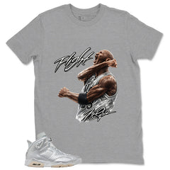 Flight Legend Shirt - Match Air Jordan 6 x Paris Saint-Germain Metallic Silver