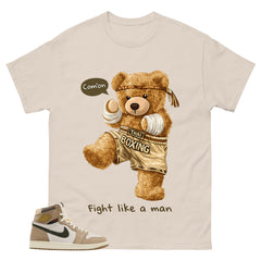 Flight Like A Man Shirt - Match Cream Wmns Air Jordan 1 Khaki
