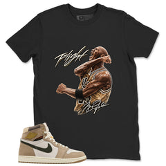 Flight Victory Shirt - Match Cream Wmns Air Jordan 1 Khaki