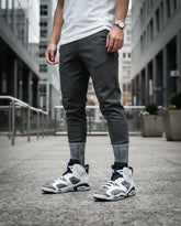 Flint Sneaker Match Socks ā Air Jordan 6 Retro LTR Inspired Mid-Calf Crew Socks