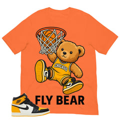 Fly Bear Shirt - Match Air Jordan 1 Yellow Toe