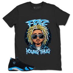 Free Young Thug Shirt- Match Air Jordan 14 Black University Blue 2026