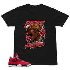 Free Young Thug Shirt - Match Air Jordan 4 Toro Bravo
