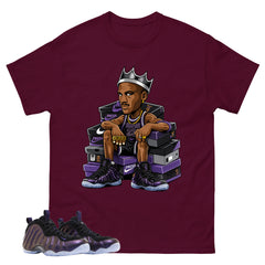 Fresh Kick Graphic Tee, Shirt to Match Air Foamposite One Eggplant, Air Foamposite Unisex Purple Shirt