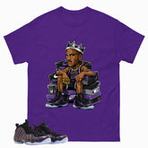 Fresh Kick Graphic Tee, Shirt to Match Air Foamposite One Eggplant, Air Foamposite Unisex Purple Shirt