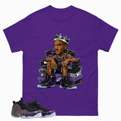 Fresh Kick Graphic Tee, Shirt to Match Air Foamposite One Eggplant, Air Foamposite Unisex Purple Shirt