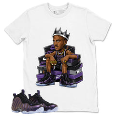 Fresh Kick Graphic Tee, Shirt to Match Air Foamposite One Eggplant, Air Foamposite Unisex Purple Shirt