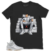 Fresh Sneaker Shirt - Match Air Jordan 6 x Paris Saint-Germain Metallic Silver