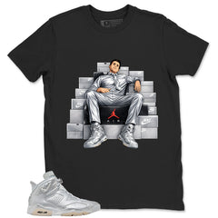 Fresh Sneaker Shirt - Match Air Jordan 6 x Paris Saint-Germain Metallic Silver