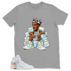 Fresh Sneaker Shirt - Match Virgil Abloh x Air Jordan 1 Alaska