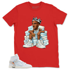 Fresh Sneaker Shirt - Match Virgil Abloh x Air Jordan 1 Alaska