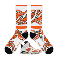 Gatorade Socks – Air Jordan 6 Retro Inspired Mid-Calf Unisex Crew Socks