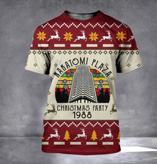 Die Hard Ugly Christmas Sweater Nakatomi Plaza Christmas Party 1988 Sweater Clothing - Zadago