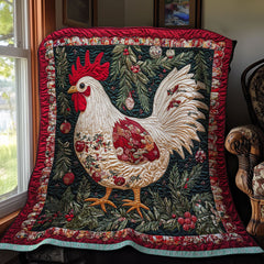 Chicken Christmas WX2511009CL Quilt