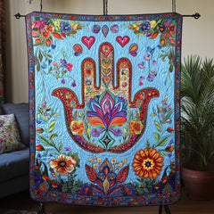 Jewish The Hamsa WU0412007CL Quilt