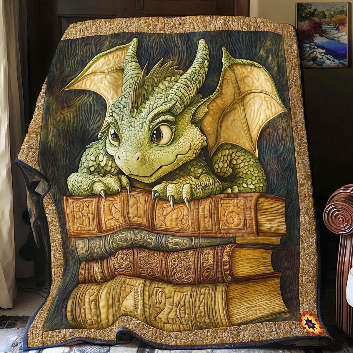 Book Dragon WY2711015CL Quilt