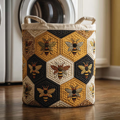 Beehive Quilt Quilted Laundry Basket Bee Lover Laundry Bin House Lover Gift
