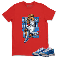 Goat Graphic Tee, Shirt to Match Air Max 95 Big Bubble Blue, Air Max 95 Big Bubble Blue Lawson Unisex Shirt