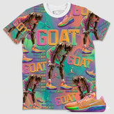 Goat MJ All Over Print Shirt Match Dylan Harper x Air Zoom GT Cut Tri-State