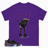Goat MJ Graphic Tee, Shirt to Match Air Foamposite One Eggplant, Air Foamposite Unisex Purple Shirt