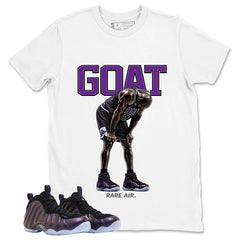 Goat MJ Graphic Tee, Shirt to Match Air Foamposite One Eggplant, Air Foamposite Unisex Purple Shirt