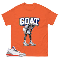 Goat MJ Shirt - Match Blue Air Jordan 3 Knicks