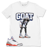 Goat MJ Shirt - Match Blue Air Jordan 3 Knicks