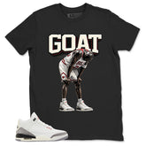 Goat MJ Shirt - Match Jordan 3 White Cement Reimagined