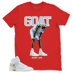 Goat MJ Shirt - Match Virgil Abloh x Air Jordan 1 Alaska
