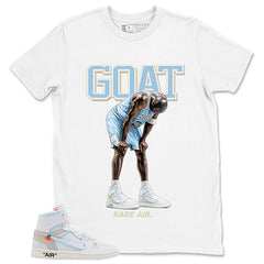 Goat MJ Shirt - Match Virgil Abloh x Air Jordan 1 Alaska