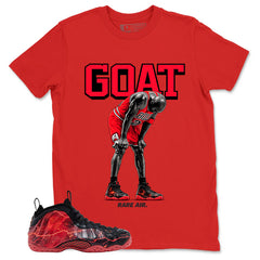 Goat Rare Air Graphic Tee, Shirt to Match Air Foamposite Stranger Things, Air Foamposite Unisex Blue Shirt