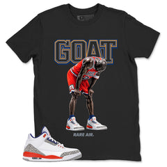 Goat Rare Air Shirt - Match Blue Air Jordan 3 Knicks