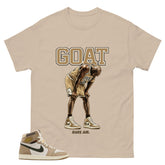Goat Rare Air Shirt - Match Cream Air Jordan Wmns 1 Khaki
