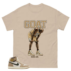 Goat Rare Air Shirt - Match Cream Air Jordan Wmns 1 Khaki