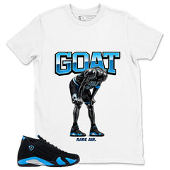 Goat Shirt - Match Air Jordan 14 Black University Blue 2026