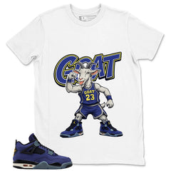 Goat Shirt - Match Air Jordan 4 Retro Lakers