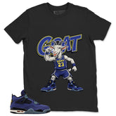 Goat Shirt - Match Air Jordan 4 Retro Lakers