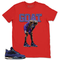 Goat Shirt - Match Air Jordan 4 Retro Lakers