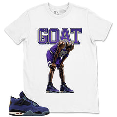 Goat Shirt - Match Air Jordan 4 Retro Lakers