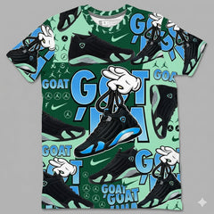 Got 'Em All Over Print Shirt Match Air Jordan 14 Black University Blue