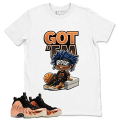 Got Em Dope Graphic Tee, Shirt to Match Air Foamposite One Copper, Air Foamposite Unisex Black Shirt