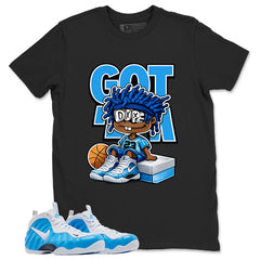 Got Em Dope Graphic Tee, Shirt to Match Air Foamposite Pro University Blue, Air Foamposite Unisex Blue Shirt