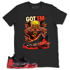 Got Em Graphic Tee, Shirt to Match Air Foamposite Stranger Things, Air Foamposite Unisex Blue Shirt