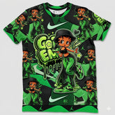 Got 'Em Lady All Over Print Shirt Match Travis Scott x Air Jordan Jumpman Green Spark