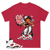 Got Em Lady Shirt - Match White Air Jordan 6 Carmine