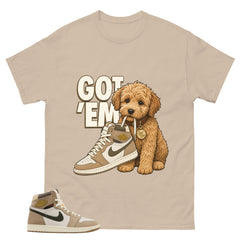 Got Em Doodle Shirt - Match Cream Wmns Air Jordan 1 Khaki