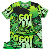 Got 'Em Sneaker All Over Print Shirt Match Travis Scott x Air Jordan Jumpman Green Spark