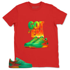 Got' Em Sneaker Shirt - Match Air Force 1 Stadium Green Crimson