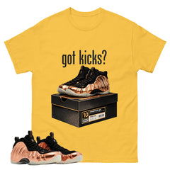 Got Kicks Graphic Tee, Shirt to Match Air Foamposite One Copper, Air Foamposite Unisex Black Shirt