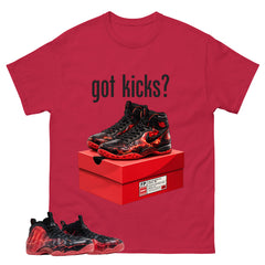 Got Kicks Graphic Tee, Shirt to Match Air Foamposite Stranger Things, Air Foamposite Unisex Blue Shirt